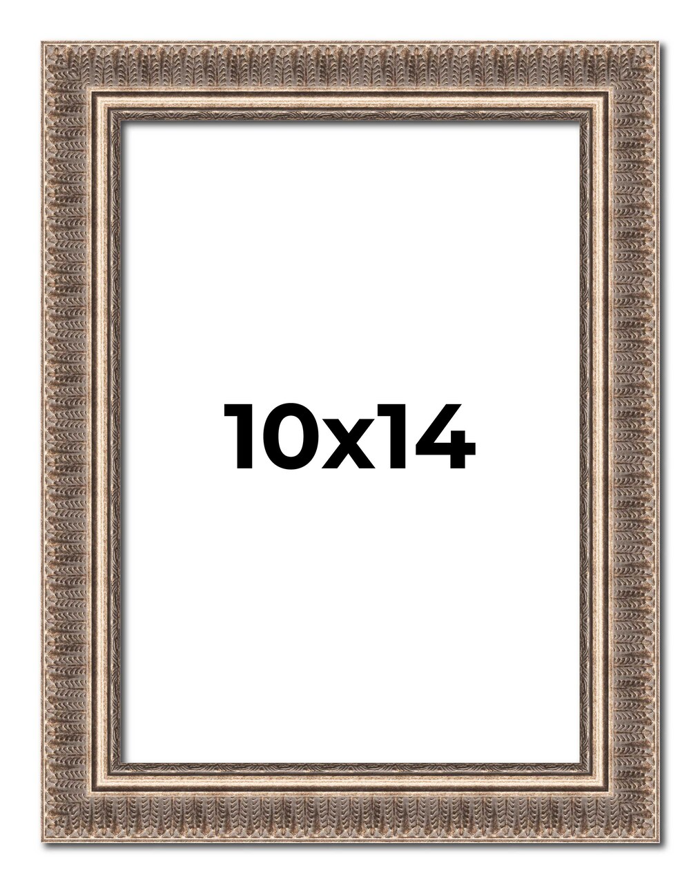 Photo Size Ornate Gold Picture Frame - UV Acrylic, Foam Board Backing, Hanging Hardware